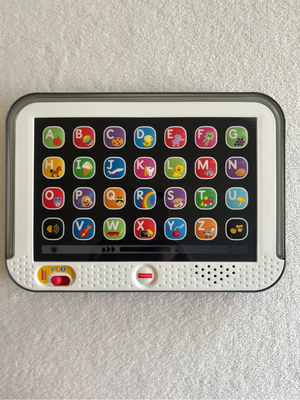 Fisher Price White Kids' Learning Tablet - Educational Alphabet & Sounds Tested